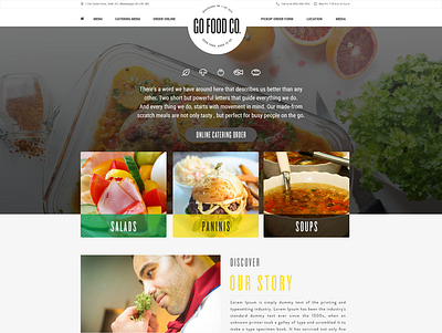 Food Website design webdevelopment website concept website design