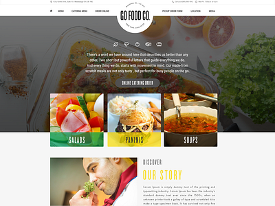 Food Website design