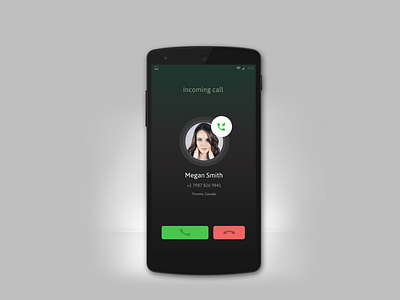 Incoming Call Screen, App UI UX appdesign call mobileapp uiuxdesign