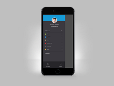 Mobile App Side Drawer Navigation UI UX Design app design appdesign appui drawer sidebar sidebar menu