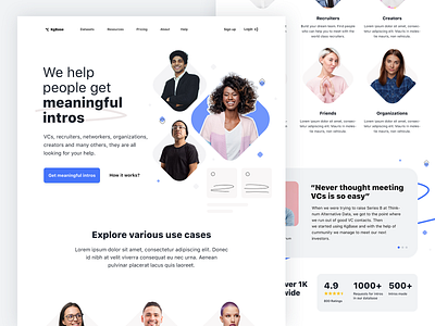 Intrograph Landing Page branding landing page light logo rating rectangles thumbnail underline website