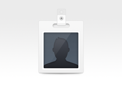 Photo Badge badge card id light photo picture profile white