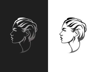 Woman Side View Logo beauty beauty logo fashion feminine logo illustraion logo logo design logo mark logogram logoground logotype woman