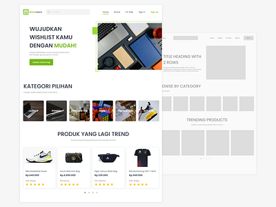 Marketplace Web UI Design