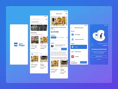 UMKM Maju - E-Commerce Mobile App design ecommerce figma mobile ui ui design