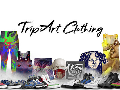 Clothes and shoes design branding design illustration illustrator logo typography