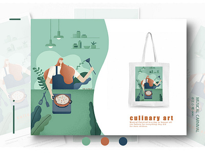 culinary art design illustration