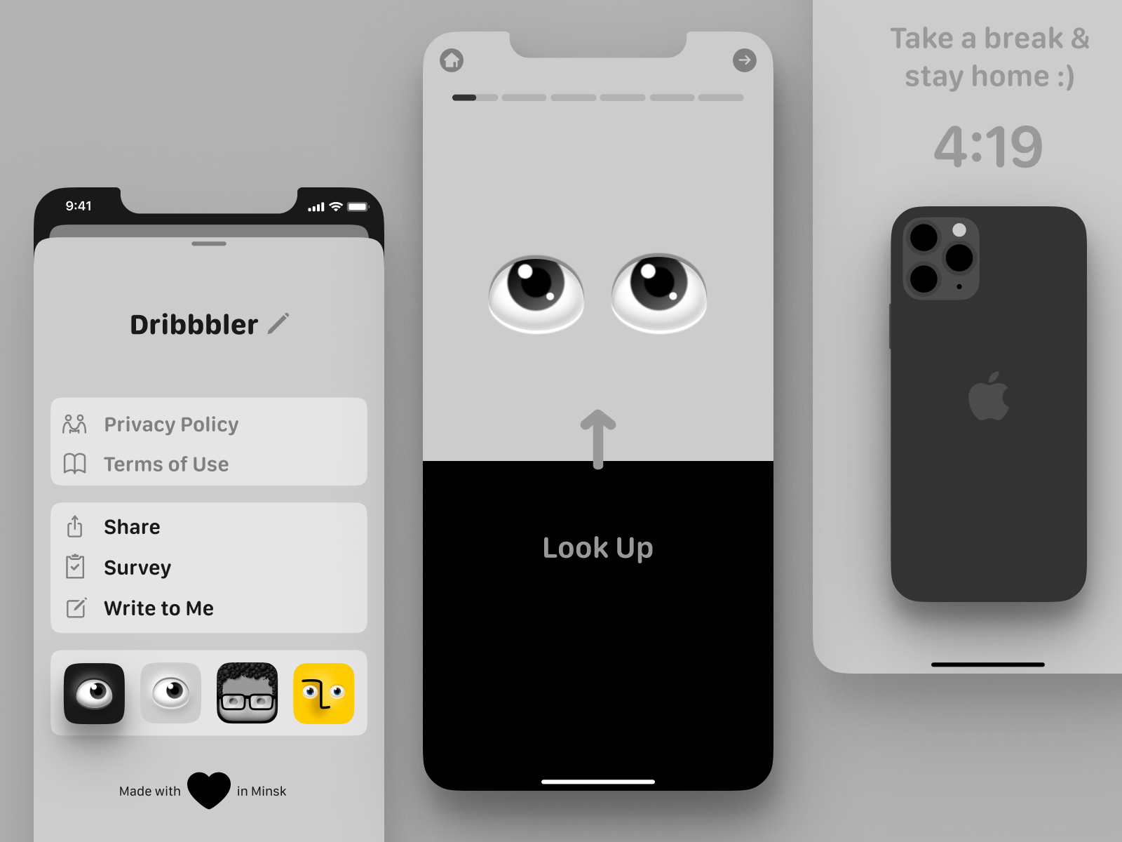 blink mobile eyes exercises app by st. Iᵛᵃⁿ on Dribbble