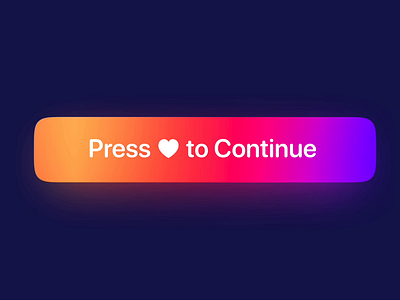 Press ♥ to Continue animation app design illustration ios lighting effects lottie lottie animation lottiefiles minimal mobile product design ui ux