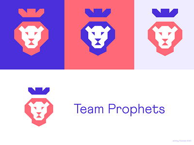 Team Prophers branding flat logo minimal vector