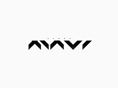 Sumer Mavi design logo minimal vector