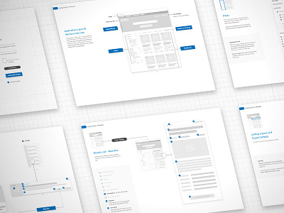 Annotated Wireframes - Search/Wizard Style Application