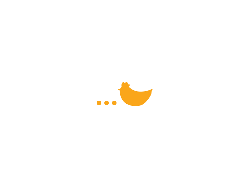 chicken loader animation chicken gif graphic design icon loader loading orange preloader ui