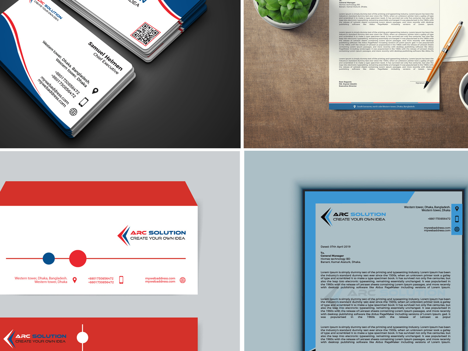 Stationery Design Packages By Md. Zoynal Abedin On Dribbble