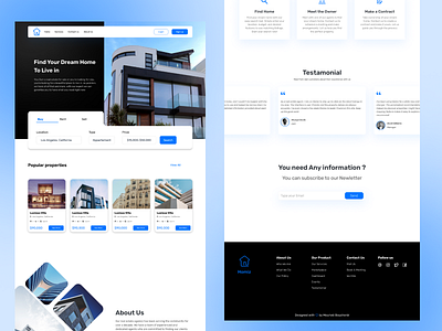 Real Estate Agency Website app design branding figma graphic design mobile product design ui ux web design