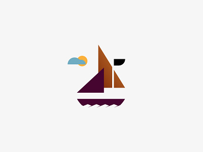 Sailboat boat logo sailboat sailing sailing ship sea ship