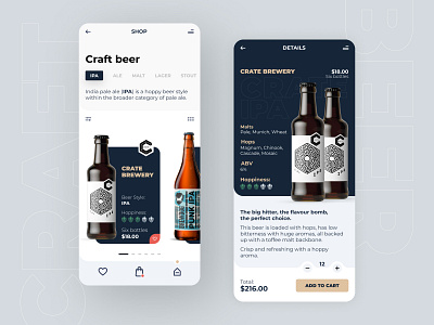 Craft Beer Shop App app app design beer craft craft beer shop