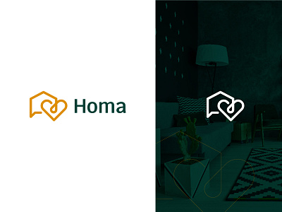 Homa Properties homa home house logo properties real estate