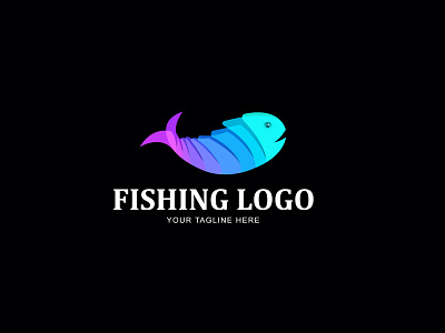 Fishing Logo Design branding creative creative design design flat illustration landing logo ui web