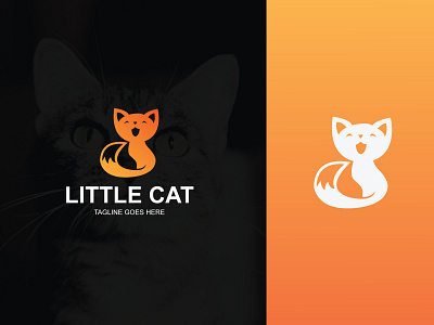 Little Cat Logo Design app branding creative creative design design icon illustration logo logo mark ux vector