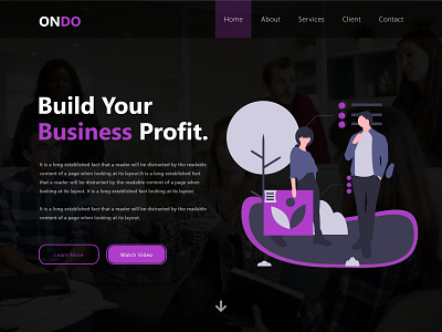 Ondo Landing Page branding creative creative design design illustration landing ui ux web webdesign website website design