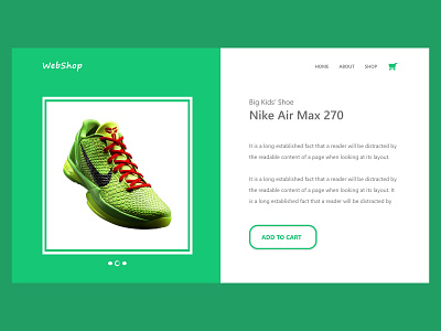 WebShop Landing Page