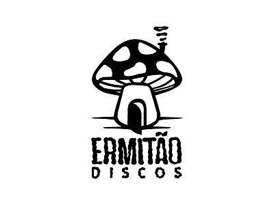 Ermitão Discos l Visual Identity illustration logodesign mushroom visual visual identity