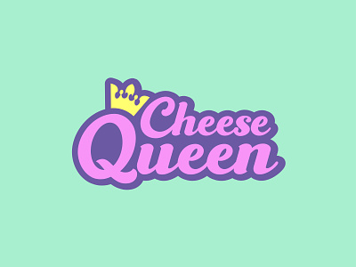 CheeseQueen Logo ilustration logo logo design logotype tipography