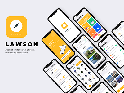 Language learning app app design illustrator minimal mobile type typography ui ux vector