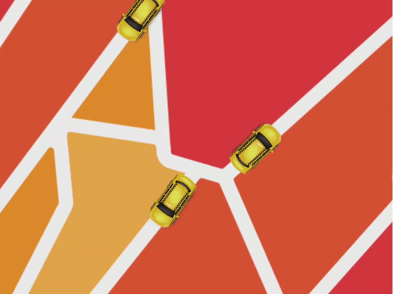 FOXI LOGO animal animate gif location logo logo design logo designer map taxi track