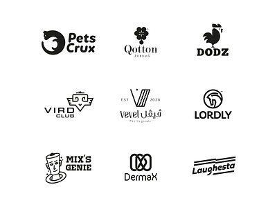 Logos & Marks 20-21 2021 2022 branding cat lettermark logofolio logos logotype marks