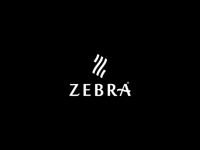 ZEBRA STORES black fashion lettermark white wordmark
