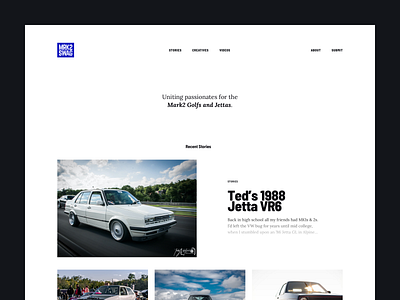 MRK2 - Home automotive barlow blog grid lora magazine minimal publication typography web website whitespace
