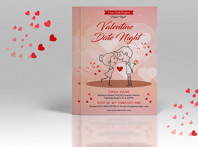 Valentines Day Party Flyer 14 february flyer saint valentines valentine date night valentine day valentine day party flyer valentine template valentines day