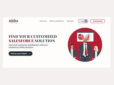 Salesforce CRM services Agency Website Design