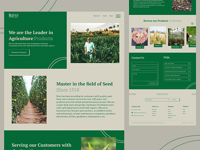 Agriculture products company Website