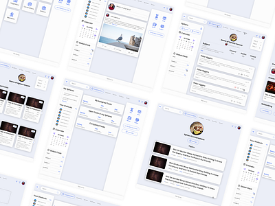 Community platform UI Design