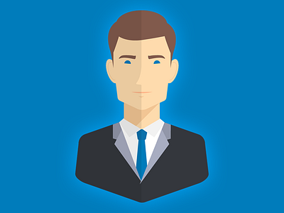 Business Avatar avatar face flat man vector