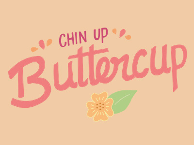 Buttercup vector typography illustration handlettering digitaldrawing digital art design