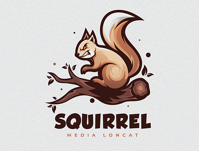 Squirrel Logo Mascot animal brand creative design gaming graphic identity illustations illustration logo logodesign logos logotype mascot mascot logo squirrel twitch