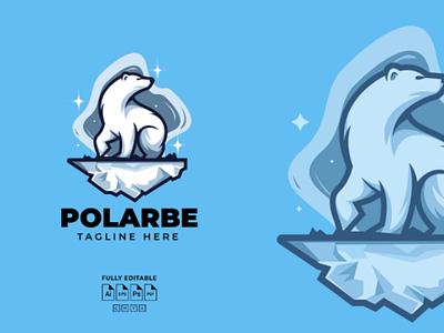 POLAR BEAR animal brand characters creative identity illustations logo logodesign mascotlogo symbol