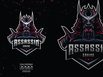 Assassin Mascot Logo brand creative design emblem esport game design gaming illustations logo logodesign logotype mascot mascotlogo symbol