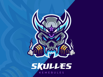 Skulls Smoke creative design esport esportlogo gaming graphic design identity illustations logo logodesign mascotlogo skulls sportlogo symbol twitch vector