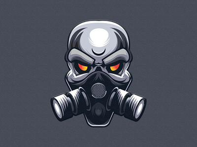 Skull android avatar badge brand emblem flat gaming icon identity illustration logonew mascot skull sticker ui ux