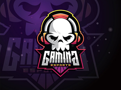 Skulls gaming brand emblem esport esportlogo identity interface logo logodesign mascot sign skulls symbol ui ux