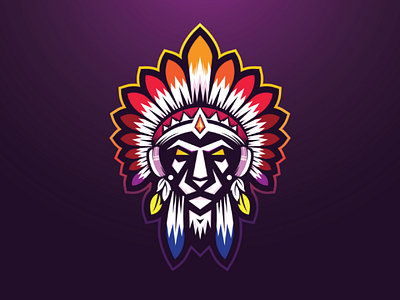 Apache apache badge brand creative emblem esportlogo identity illustations logo logodesign mascots sport ui