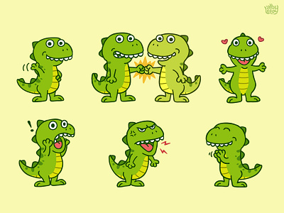 T-Rex 02 - Sticker Set