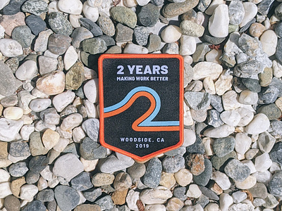 Humu 2-year Celebration Patch badge graphic design patch swag vector