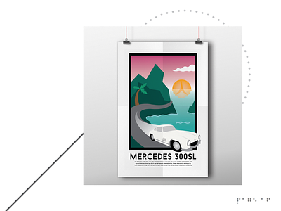 Mercedes 300SL Poster