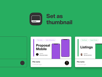 Set as thumbnail in Figma cover figma files freebie projects thumbnail